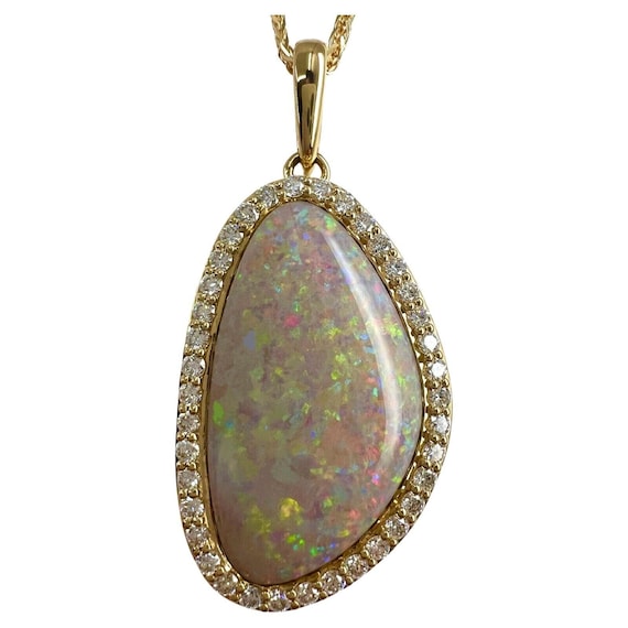 Collier Et Pendentif En Or Jaune 18 Carats Avec Diamants - Neuf Avec Étiquettes