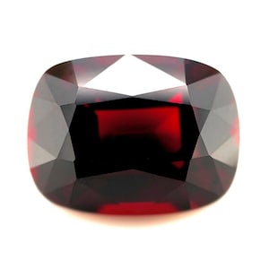15.12ct Red NATURAL Rhodolite Garnet Cushion Cut Loose Gem 15.8x12mm VVS