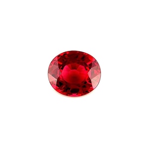FINE 1.51ct Vivid Purple Pink Rhodolite Garnet Oval Cut Loose Gem 7.6x6.2mm VVS