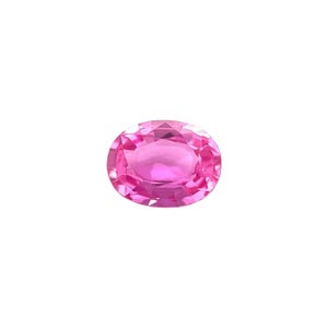 Natural Vivid HOT Pink Purple Sapphire 0.64ct Oval Cut Loose Gemstone 6x4.6mm VS