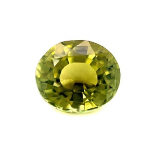 1.80ct FINE Olive Green Tourmaline Oval Cut Loose Gemstone 8x6.8mm