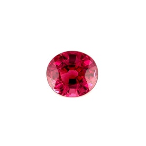 Natural FINE 1.68ct Vivid Pink Purple Rhodolite Garnet Oval Cut 7.2x6.4mm Gem VS