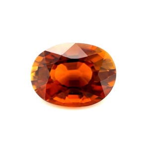 2.45ct NATURAL FINE Tourmaline Vivid Orange Oval Cut 9.5x7mm Loose Gemstone VS