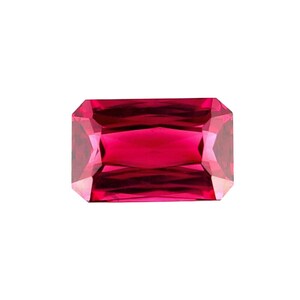 NATURAL 2.56ct VIVID Pink Purple Rhodolite Garnet FANCY Octagon Cut 9.5x6mm Gem