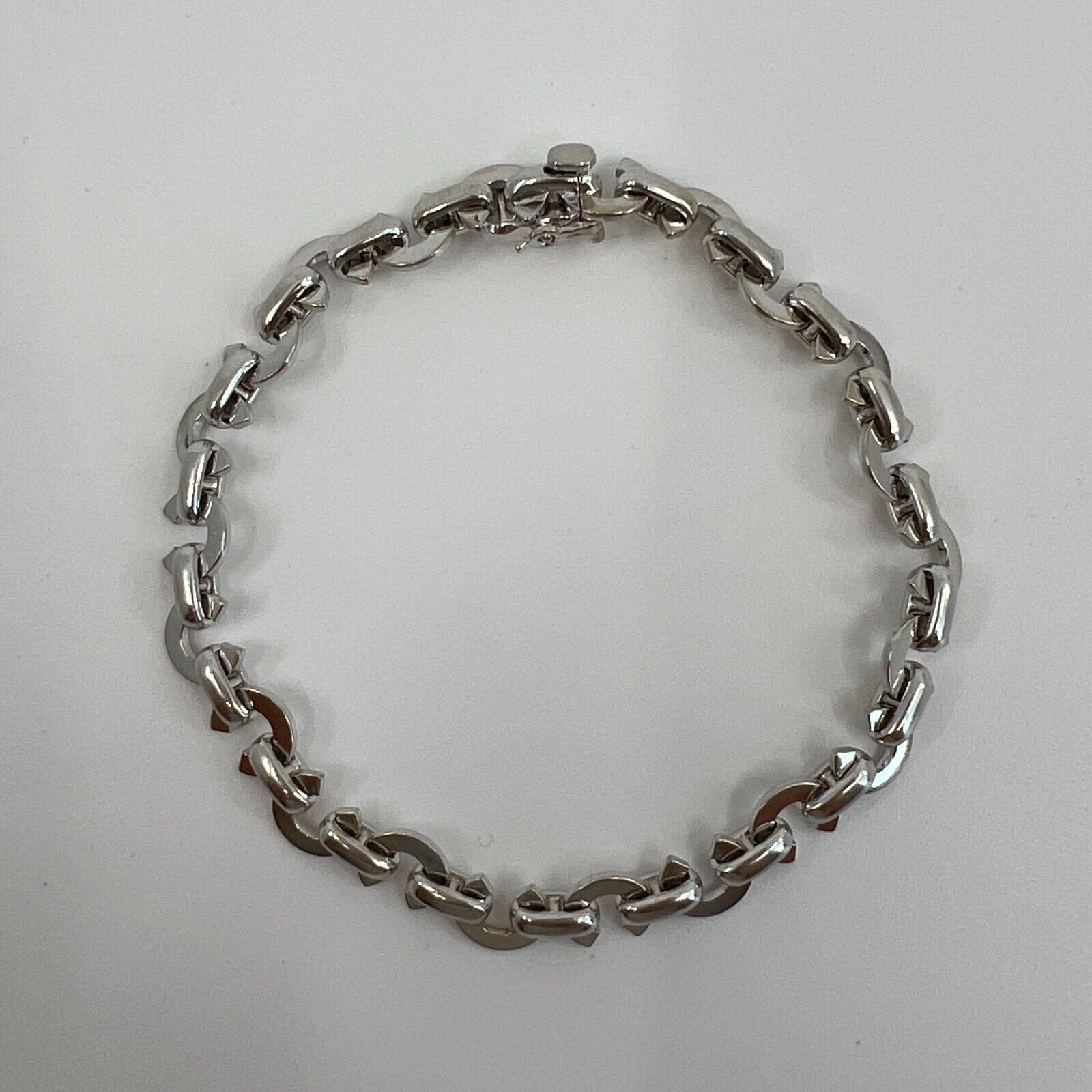 Rare Limited Edition CHANEL C Link Charm 18k White Gold Rare Limited Edition CHANEL C Link Charm 18k White Gold