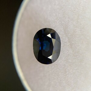 FINE 1.40ct Australian Blue Sapphire Oval Cut RARE Loose Gemstone 7.5x5.7mm