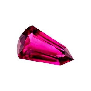 NATURAL 2.38ct Rhodolite Garnet VIVID Pink Purple FANCY cut gem 12.3x7.5mm vs