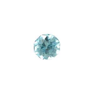 1.01ct Vivid Blue Zircon FANCY Octagon Cut NATURAL Loose Gem 5.8x6.5mm VS
