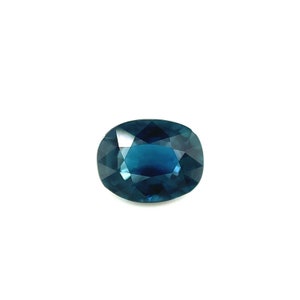 INDIGO Blauer Saphir 0.75ct NATÜRLICHER Australischer Kissenschliff Loser Edelstein 5.8x4.5mm
