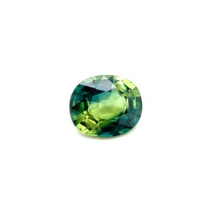 1.23ct Bi Colour Sapphire GRA CERTIFIED Oval Cut Yellow Blue Loose Gem 6.9x5.8mm