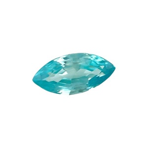 NATURAL 1.46ct Vivid NEON Blue Zircon Marquise Cut Loose Gemstone 10x4.8mm VS