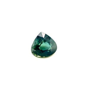 NATURAL 0.98ct VIVID Blue Green AUSTRALIAN Sapphire Pear Teardrop Gem 6x5.8mm