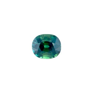 GIA CERTIFIED 1.26ct Teal Green Blue UNTREATED Sapphire 6.3x5.3mm Oval Cut Gem
