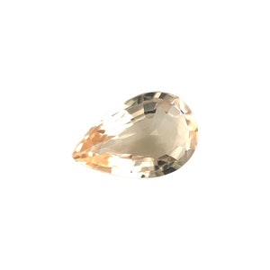Morganite 1.51ct Peach Orange Pink Beryl Pear Teardrop Cut 10.4x6.9mm Loose Gem