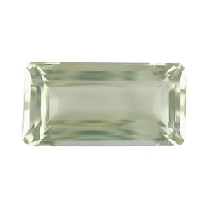 11.12ct NATURAL Light Green MINT Prasiolite Emerald Octagon Cut 18.5x9.5mm Gem