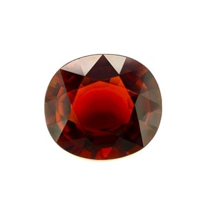 4.40ct Deep Orange Tourmaline Oval Cut Dravite Loose Gemstone 11.5x10.3mm
