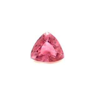 NATURAL Vivid Pink Tourmaline 1.17ct Trillio Triangle Cut Gem 7x6.5mm VS