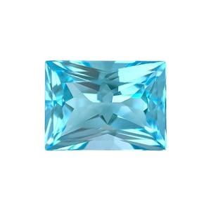 NATURAL 6.33ct Vivid SKY Blue Topaz FANCY Cut Loose Gemstone 11.8x8.8mm