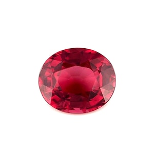 2.17ct Pink Purple NATURAL Rhodolite Garnet Oval Cut Loose Gemstone 8x7mm VVS