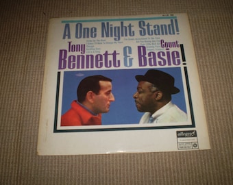 One Night Stand Original 1966 Vinyl Jazz LP Album, Tony Bennett und Count Basie, in der Nähe neuwertiger Zustand, ALLR 799