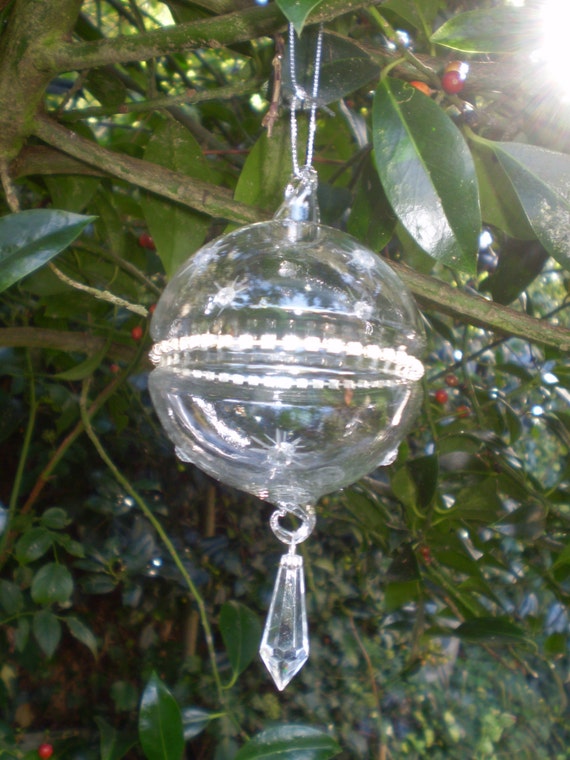 Danish Jewelled Droplet Christmas Bauble Hanging Decoration Etsy