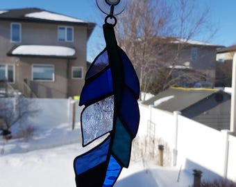 Stained Glass Feather 1