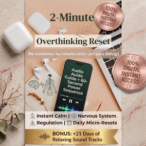 Overthinking Reset Audio Guides • Instant Calm, Nervous System Regulation (Digital Download)
