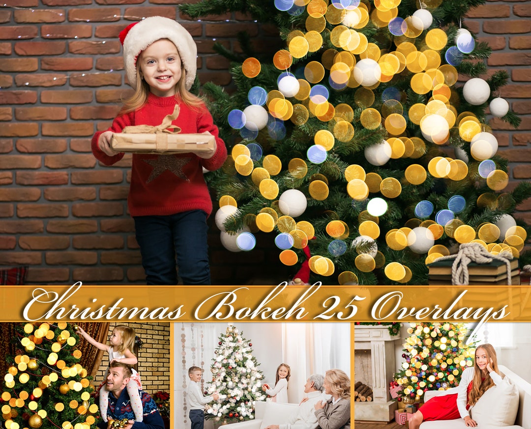 Christmas Tree Bokeh Overlays Christmas Tree Light Overlay Etsy Canada