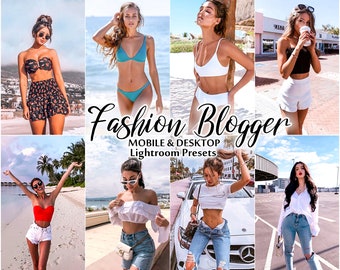 10 Ajustes preestablecidos de Lightroom móvil, Ajuste preestablecido de fotos de Blogger, Ajuste preestablecido de blogger de Instagram de Blogger de moda, Filtro preestablecido de blogger de viajes, Ajuste preestablecido de Influencer