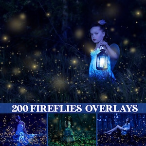 Firefly overlays, fireflies overlay, magic overlay, fairy dust overlays, star trail, gold shine, pixie dust, overlays, Photoshop overlay