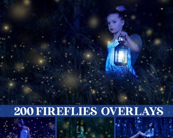 Firefly overlays, fireflies overlay, magic overlay, fairy dust overlays, star trail, gold shine, pixie dust, overlays, Photoshop overlay