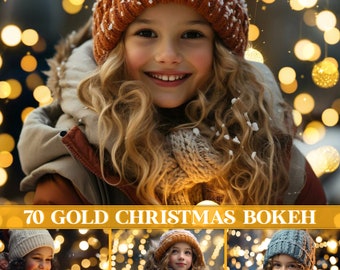 Christmas bokeh overlays, gold christmas overlays, Christmas light overlays, gold bokeh lights overlay Photoshop, holiday sparkle effects