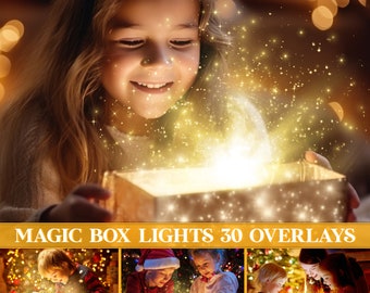 Superposiciones de luces de regalo de Navidad, superposiciones de luces mágicas, superposiciones de luces presentes, ráfagas de luz, superposiciones de luces de libros, brillo, superposiciones de luces de regalo