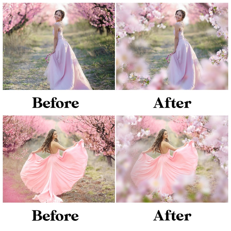 Blossom branch overlays, apple blossom overlay, painted flower, flowering tree branches, Flower Branches Overlays, Photoshop overlays imagem 4