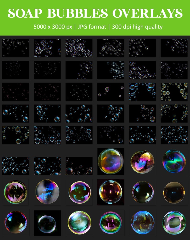 Realistic soap bubble overlays, floating bubbles, bubbles overlay, blowing bubbles, photoshop overlay, soap bubbles, overlay, DOWNLOAD imagem 5