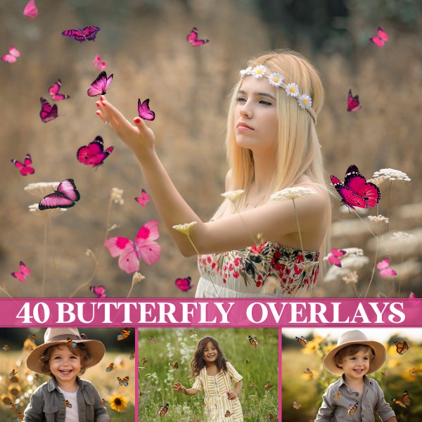 Butterfly overlays, monarch butterfly overlay, flying butterflies overlays, Photoshop overlays, transparent PNG, summer, spring, overlays