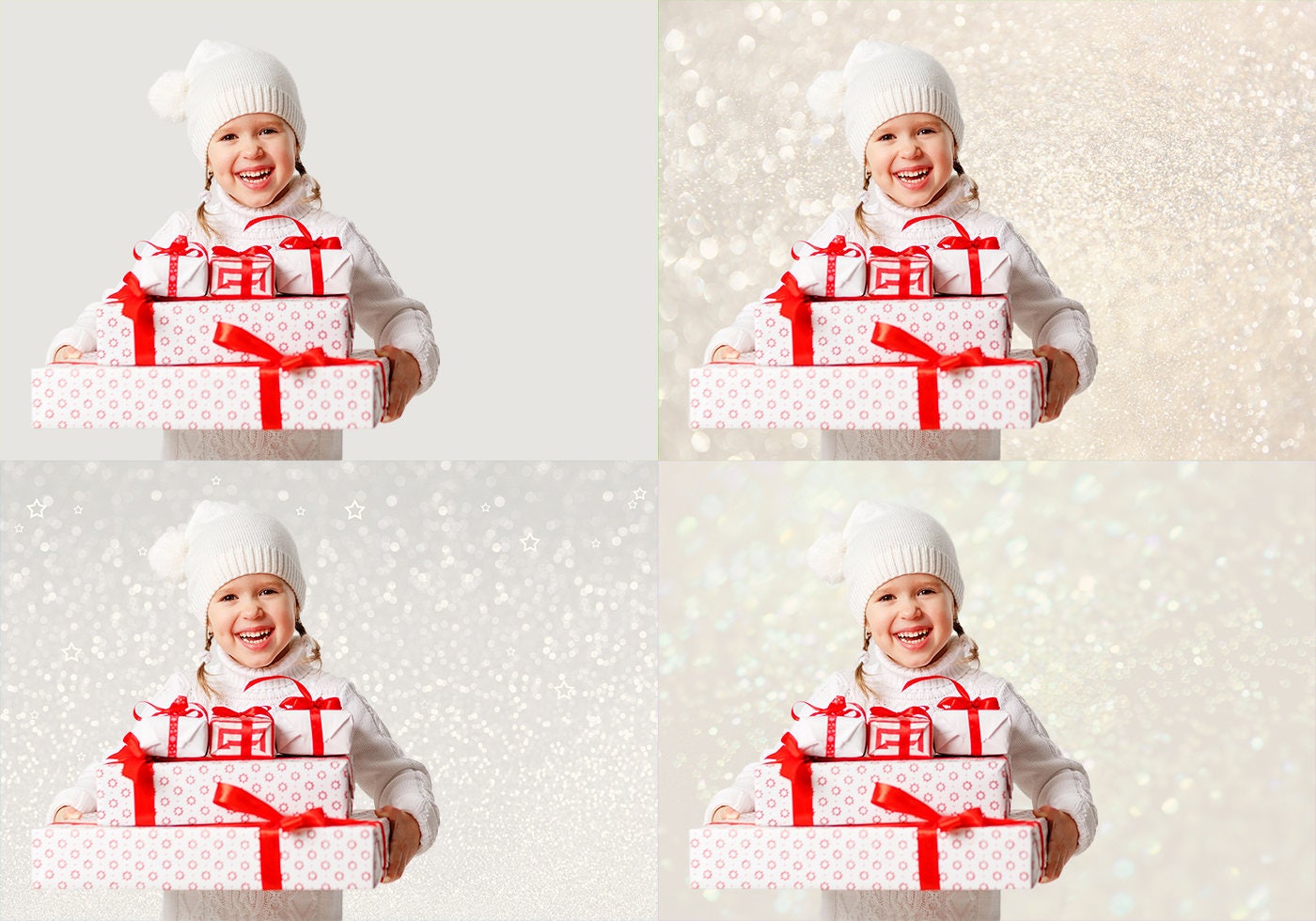 45 Christmas digital backdrops Christmas bokeh overlay | Etsy