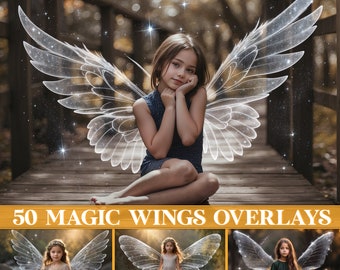 Fairy wings overlays, digital fairy wings, Photoshop overlays, magic wings, transparent wings PNG, sparkly fairy wings, pixie wings overlays