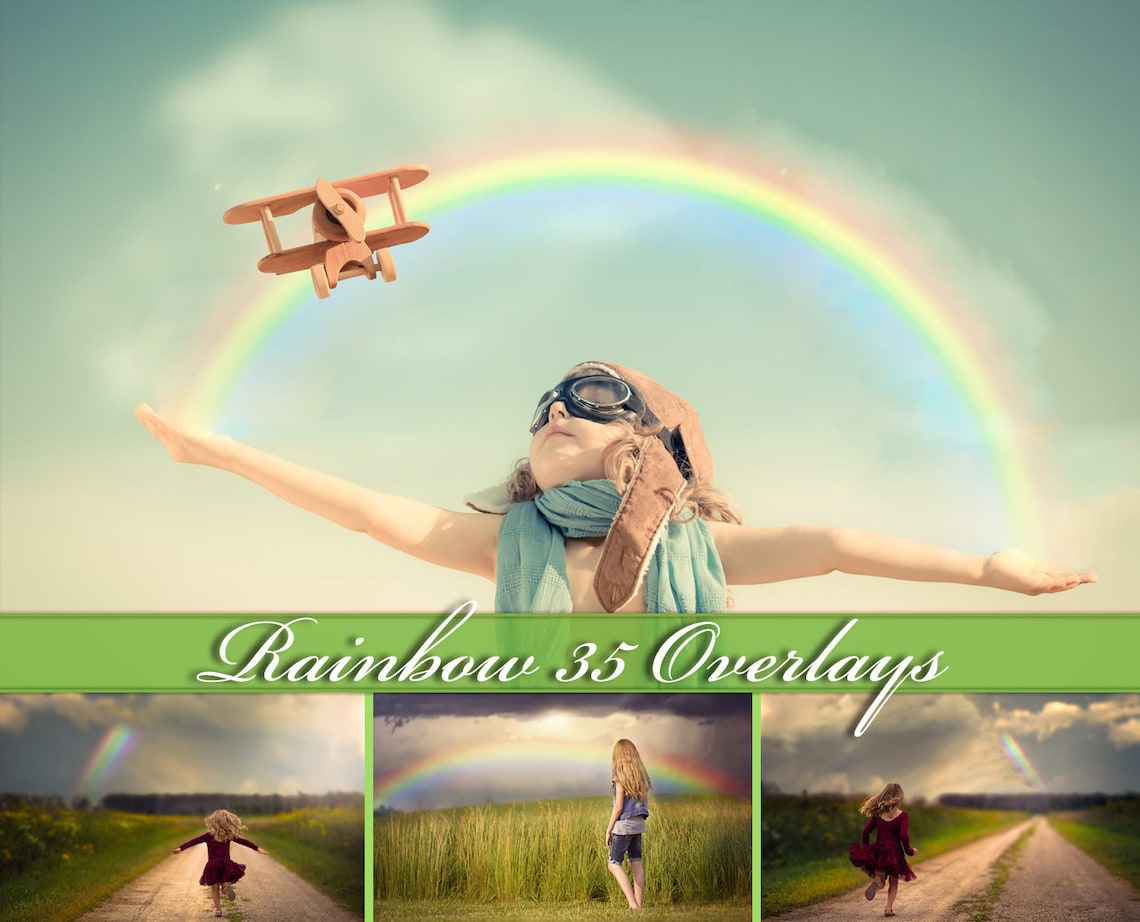 35 Rainbow overlays rainbow photo overlays realistic rainbow image 0