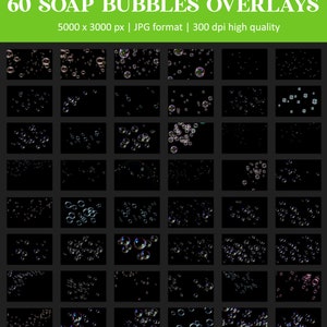 Realistic soap bubble overlays, floating bubbles, bubbles overlay, blowing bubbles, photoshop overlay, soap bubbles, overlay, DOWNLOAD image 4