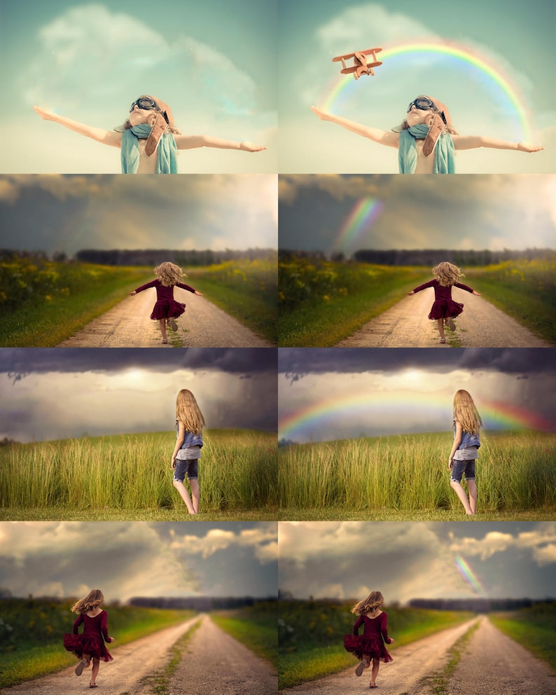 rainbow photoshop overlays rainbow sky rainbow png rainbow photo overlays 35 Rainbow overlays realistic rainbow overlays rainy day