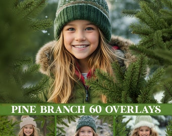 Pine branch overlays, Christmas tree overlays, winter branch overlays, pine tree overlays, fir branch overlays, branch png, transparent PNG