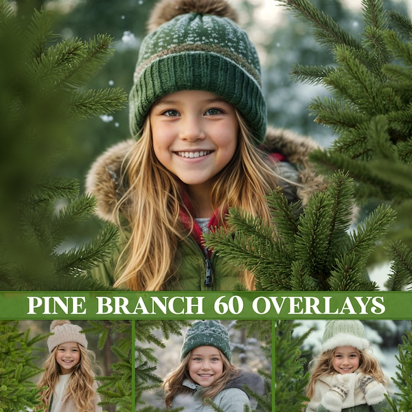 Pine branch overlays, Christmas tree overlays, winter branch overlays, pine tree overlays, fir branch overlays, branch png, transparent PNG