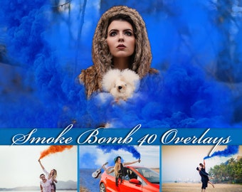 Smoke bomb overlays, smoke grenade, Photoshop overlays, colored, blue, smoke bomb, gender reveal, overlay, overlays, PNG, Digital, Dowanload