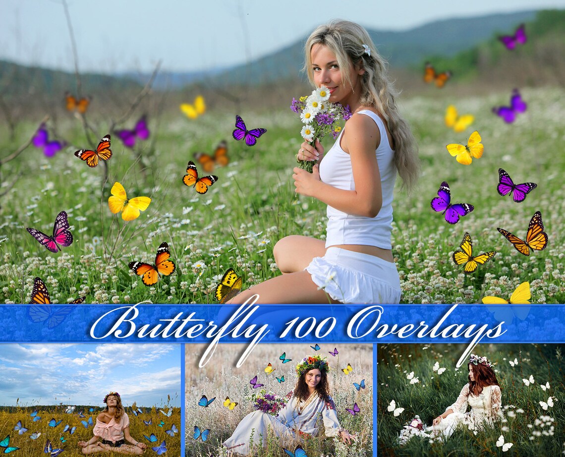 100 Butterfly overlays realistic butterfly overlay flying image 0