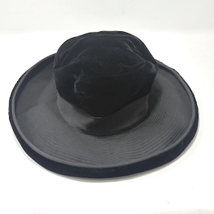 Vintage Mr. John Young Elegants, Velvet Wide Brim Hat