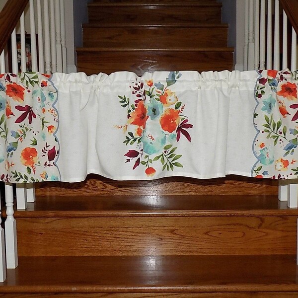 NEW! Pioneer Woman Willow Floral Valance Kitchen Curtain Linens Cookware Utensils 60" Wide