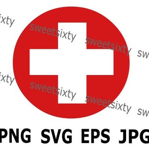 Medical Symbol File Download Medic Cross Files SVG PNG EPS - Doctor Nurse Hospital - Instant Download - Commercial Use
