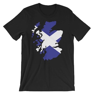 Carte du T-shirt écossais - T-shirt scottish Flag