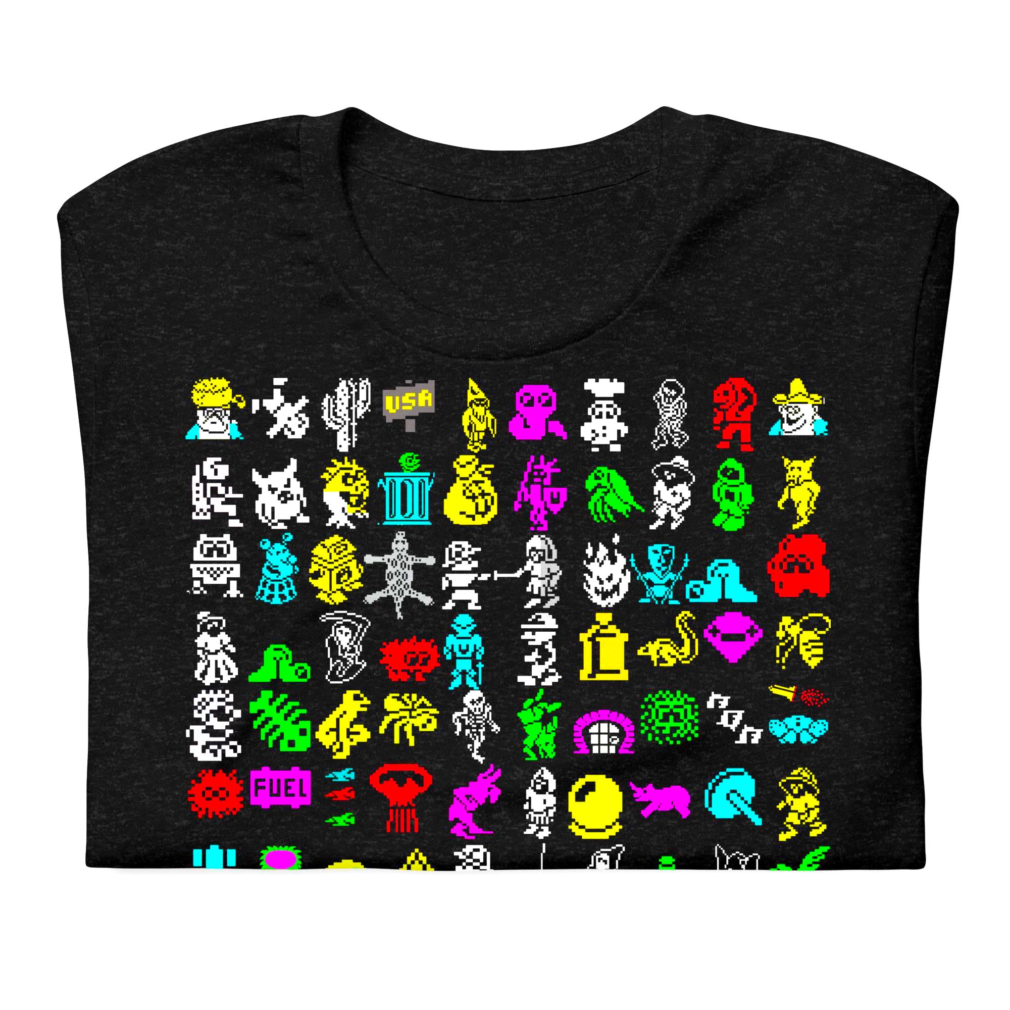Imagine & Play the Game Sprite Collection T-shirt – ZX Spectrum 8